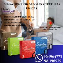 PRESERVATIVOS SENSATION DE LOS MEJORES SABORES-PARA UN BUEN SEXO ORAL-SEXSHOP MIRAFLORES 